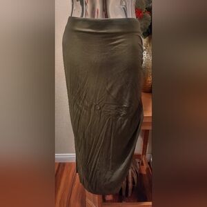 Olive Maxi Skirt